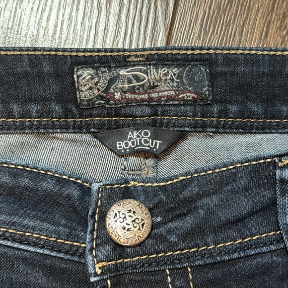 Silver Aiko Bootcut ladies Jeans - Picture 3 of 8